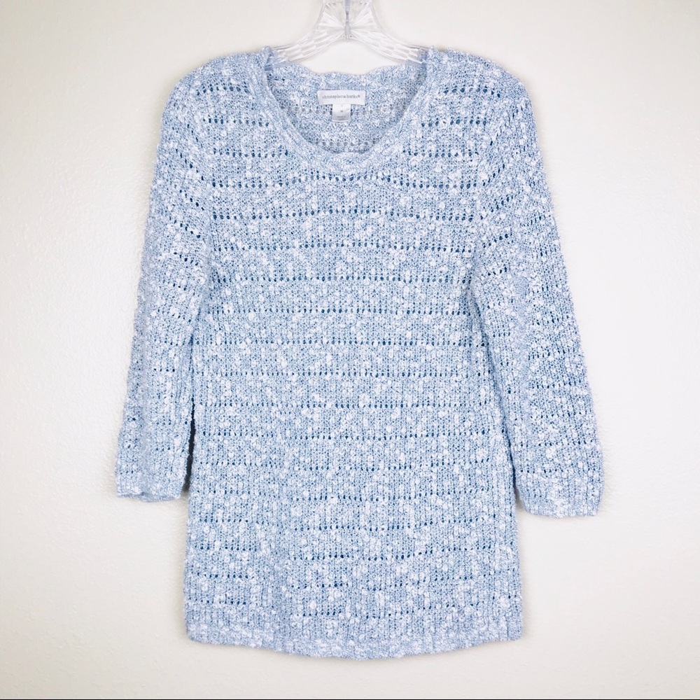 Christopher & Banks Knit Crew Neck Career Top